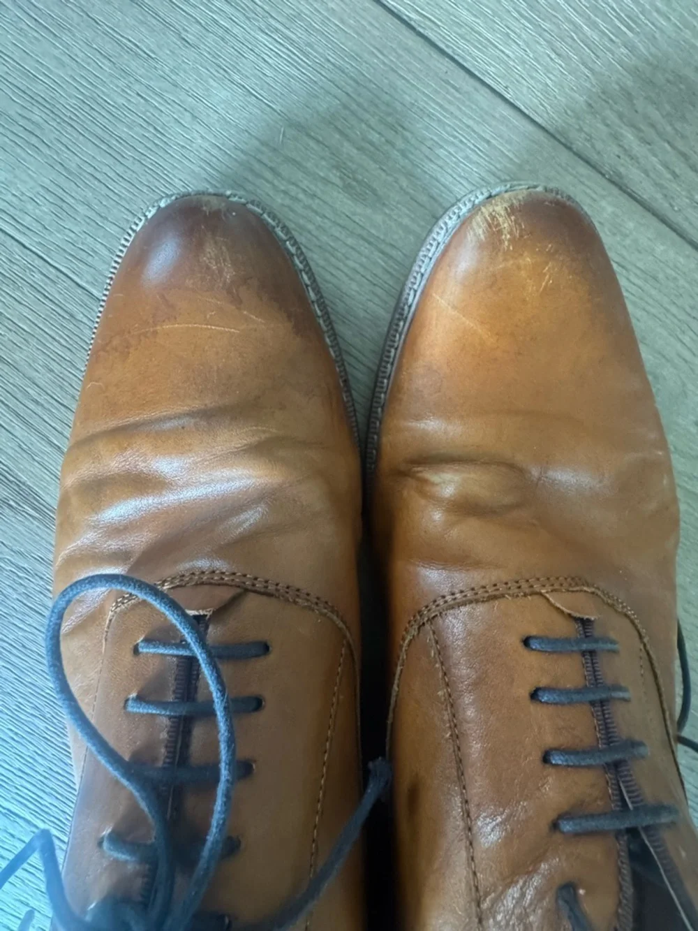 Men's Leather Oxford Shoes Size 10.5